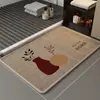 Alfombrillas de Piso de Lino Estilo Lujo Ligero Personalizables, Felpudos Absorbentes de Agua y Resistentes al Desgaste para Baño, Alfombrillas Antideslizantes para Piso de Baño, Al por Mayor en Stock