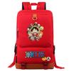Mochila escolar de gran capacidad con estampado de Luffy de One Piece para estudiantes jóvenes, mochila de viaje para hombres y mujeres