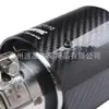 Garganta de escape modificada para coche Escorpión AK garganta de escape de fibra de carbono real silenciador de acero inoxidable 63 mm boca de escape garganta de escape azul quemado