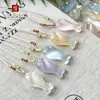 Collar Colgante de Pez con Piedra Ojo de Gato Lindo para Mujer, Nuevo Modelo 2026, Accesorio de Cadena para Clavícula de Lujo Ligero de Nicho