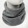 Elegante Cuello de Invierno/Otoño Nuevo Doble Capa Engrosado Agradable al Tacto Tubo Recto Calentador de Cuello Invierno Exterior Calidez Resistencia al Frío Unisex Cuello