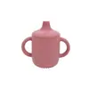 Copo de Silicone Anti-Queda com Canudo Copo de Aprendizagem para Bebê Copo de Água Infantil Copo com Alça para Beber Diretamente Copo para Leite e Suco à Prova de Vazamento Estoque Disponível