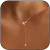 Collar Y de Trébol Europeo y Americano de Nueva Tendencia Transfronterizo Cobre Simple Lujo Gargantilla Personalizada Fiesta Joyería para Mujer