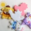 DIY resina dos desenhos animados roupas coelho telefone shell beleza decoração geladeira adesivo caixa de armazenamento patch material