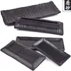 Plato rectangular negro de melamina vajilla japonesa para hot pot plástico esmerilado imitación porcelana plato para platos fríos plato para sushi plato para barbacoa plato plano