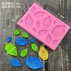 Molde de silicona de hoja de arce para fondant, chocolate, decoración de pasteles, manualidades DIY, resistente a altas temperaturas, para hornear en casa