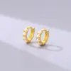 Ventas Directas de Fábrica Pendientes de Ópalo Iridiscente de Plata 925 Diseño Estilo Coreano Pendientes de Ópalo Microincrustados Joyería
