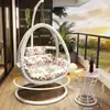 Silla hamaca colgante de exterior, duradera para uso en el hogar, silla colgante nido de pájaro, silla de ratán, mecedora doble de jardín, hamaca interior, sillón reclinable mecedor de balcón