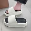 Sandalias de Plataforma Slip-On con Suela Gruesa para Aumentar la Altura para Mujer, Nuevo Estilo Verano 2026, Sandalias de Plataforma de Moda Antideslizantes para Interiores y Exteriores
