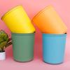 Cubo de Basura de Plástico para Uso Doméstico, Engrosado, para Sala de Estar, Cocina, Baño, Alto Valor Estético, Tamaño Grande para Almacenamiento de Oficina, Sin Tapa