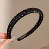 Faixa de cabelo da moda e estilosa na cor café para mulheres, faixa de cabelo versátil de alta qualidade, faixa de cabelo antiderrapante para lavar o rosto, acessório de cabelo estilo coreano