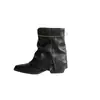 Botas de salto alto pretas para mulheres, coleção de outono/inverno 2026 de alta qualidade, botas longas Maillard, botas versáteis de bico fino, botas para a perna da calça