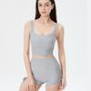 Conjunto Deportivo Ceñidor de Cintura, Hermoso Chaleco de Yoga para Espalda, Pantalones Cortos de Fitness Sexy Calientes Casuales de Cintura Alta Ajustados con Cordón