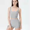 Novo Sutiã de Compressão Fixo com Alça de Rosca Colete de Yoga Cordão Shorts Contrastantes Roupa Externa e Roupa Íntima para Fitness