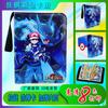 PTCG Magic Baby Bao Ke Meng libro de tarjetas 4 rejillas 9 rejillas tarjeta de anime libro de colección de tarjetas PU cremallera hojas sueltas tarjetero