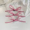 Pasador de Pelo con Lazo Multicolor de Cinta Delgada de 0.3 cm Estilo Dulce de Ballet Accesorios para el Cabello Super Hada Accesorios para el Cabello Trenzados para Mujeres