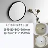 Lavabo Cerámico Bajo Encimera Ovalado Encastrado Cuadrado Lavabo de Baño Lavabo de Inodoro Lavabo de Balcón No