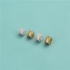 S925 Prata Esterlina Zircão Galvanizado Contas Espaçadoras Roda Contas DIY Pulseira De Cristal Com Contas Artesanais Colar Contas Soltas Acessórios
