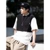 Xale Curto Colete Bolso de Colete Fotografia Roupa de Trabalho Moderna Solta Colete Casual Masculino Preto