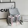 Mochila de Moda de Alto Estilo con Lazo Bolsa de Clase para Estudiantes Universitarios Mochila de Gran Capacidad para Mujer Verano 2024 Nueva