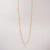 Collar de Perlas Frescas y Dulces con Borlas, Cadena para Clavícula para Mujer, Cadena Fina con Borlas, Set de Mini Collar de Perlas y Pulsera