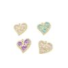 Accesorios de Joyería DIY Accesorios para el Cabello de Niños Accesorios de Corazón de Perlas de Lunares Aleación Gota de Aceite Collar Colgante Llavero