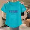 Top corto para mujer de estilo europeo, camiseta blanca de manga corta ajustada de imitación algodón, nuevo estilo de verano 2024, camiseta de moda con hombro normal