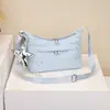Bolso de Hombro Único de Nailon con Patrón de Cielo Estrellado para Mujer, Bolso Cruzado Simple Versátil, Bolso de Gran Capacidad para Viajes, Bolso Tipo Almohada de Moda Estilo Coreano