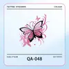 Lindo Colorido Rosa Mariposa Cubre Brazos Tatuaje Adhesivo Nicho Simple Mariposa Larga Duración Impermeable Tatuaje Adhesivo para Mujeres