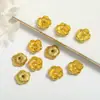 Pulsera, collar, accesorios de joyería, colgantes de flor, cuentas espaciadoras, cuentas sueltas, ensartado a mano, materiales para joyería con forma de flor hueca de cinco pétalos