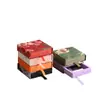 Caja de Empaque para Pulsera Floral Naranja Ámbar Caja de Empaque para Collar Caja tipo Cajón Caja de Empaque para Anillo Pendiente Pulsera Joyería
