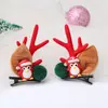 Diadema de Navidad para niños, par de pinzas para el pelo, pinza de asta, diadema de flor linda para niños, diadema de Navidad DIY