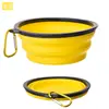 Tigela Dobrável para Cães e Gatos de TPE para Viagem ao Ar Livre, Copo Tigela Portátil para Cães Pequenos, Cachorro Teddy, Tigela de Comida para Cachorro