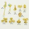 Colgante de lazo antiguo con incrustaciones de oro y cuentas de perlas, cuerda para pulsera DIY, collar, accesorios de orquídea Jinling de arena