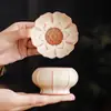 Colador de té de color grasa de gres Ru hecho en fábrica, Filtro de té de cerámica, Malla filtrante de hojas de té, Accesorios para té, Herramienta para preparar té