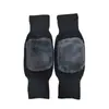 Rodilleras Cálidas de Imitación de Piel de Conejo, Engrosadas y Forradas de Felpa, Doble Capa Compuesta Estilo Velcro Rodilleras a Prueba de Viento para Ciclismo