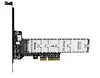 Placa de Expansão Adaptadora M.2 NVMe SSD para PCIe X4 Suporta PCIe 5.0 e Suporta até 22110