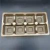 Inserts Personalizados para Caixa de Embalagem de Mooncake, Caixa com Revestimento Plástico Dourado Espessado de PVC, Bandeja de Embalagem Blister de PP, Grau Alimentício