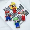 Llavero de Muñeco de Mario de Dibujos Animados Colgante Super Mario Colgante para Mochila Escolar Accesorios de Plástico Suave de PVC Caja Sorpresa Gashapon