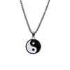 Estilo Coreano ins Estilo Chino Taiji Bagua Colgante de Collar de Acero de Titanio Personalizado Tendencia Colgante para Hombre Accesorios para Hombre Hip Hop