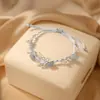 Nova pulseira de borboleta com design estilo chinês, novo modelo 2026, pulseira estilo cool de celebridade da internet de nicho, joia versátil de alta qualidade