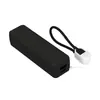 Mini Power Bank Compacto para Celular com Grande Capacidade de 5000 mAh 2A, Portátil com Cordão Embutido, Fonte de Alimentação Móvel de Carregamento Rápido
