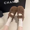 Zapatos de mujer estilo coreano, de suela blanda, totalmente cerrados y peludos, colección otoño/invierno 2026, zapatos de algodón Mary Jane con forro adicional, zapatos de noche y zapatos sin cordones