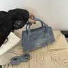 2026 Nova Bolsa Transversal Casual Simples Estilosa com Textura Retrô Bolsa Quadrada Pequena para Instagram Bolsa de Mão Tie-dye da Moda Feminina