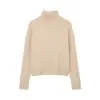 2025 Nuevo Estilo Otoño Estilo Perezoso Holgado Adelgazante Aspecto Jersey Básico de Punto Suave Cuello Alto de Punto 2142263
