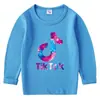 Camiseta de Algodón para Niños Versión Coreana Primavera y Otoño Cuello Redondo Manga Larga Camiseta Básica para Niños y Niñas Camiseta para Bebé