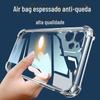Adequado para Capa de Celular Apple 17Promax Iphone15 TPU Transparente Silicone Macio All-Inclusive 12Mini Capa Protetora X