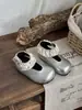 Zapatos Mary Jane Estilo Minimalista Francés para Niñas, Puntera Redonda, Estilo Princesa, Suela de Goma Antideslizante con Velcro, Primavera/Verano, Puntera Cuadrada