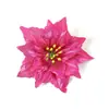 Venta Caliente Transfronteriza Decoraciones Navideñas Flor de Nochebuena Flor de Navidad Árbol de Navidad Ropa Accesorios de Ratán Perchero Venta al por Mayor