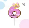 Números Calientes de Venta Transfronteriza 0-9 Adornos para Pastel de Cumpleaños para la Fiesta de Cumpleaños de Niños Decoración de Mesa de Postres